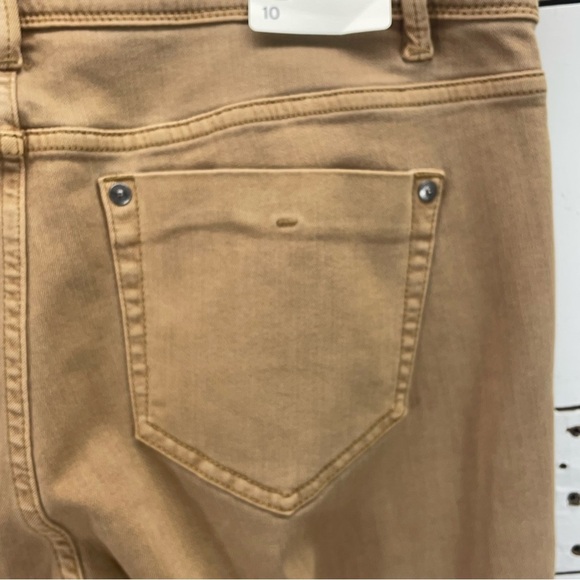 NWT J.Jill Slim Ankle Pants in Light Camel Size 10 - Picture 4 of 8
